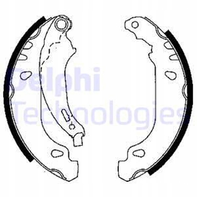 DELPHI LS1848 ZAPATAS DE TAMBOR HAM.PEUGEOT 206 