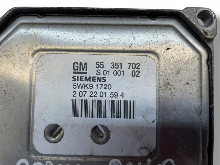 OPEL ASTRA G 2002 1800CM3 CONTRÔLEUR KIT DE DÉMARRAGE 55351702
