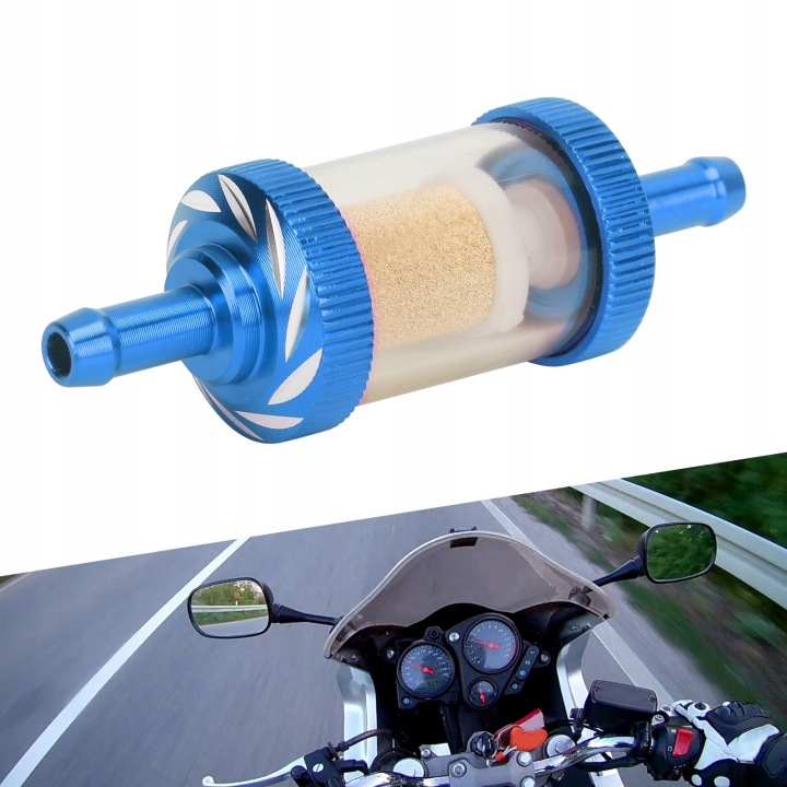 FILTRE CARBURANTS UNIVERSEL BEZPOSREDNI SUBSTITUT VERS MOTOCYCLETTES À SREDNICY 6 MM