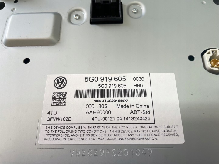 VW GOLF VII ÉCRAN MONITEUR 5G0919605
