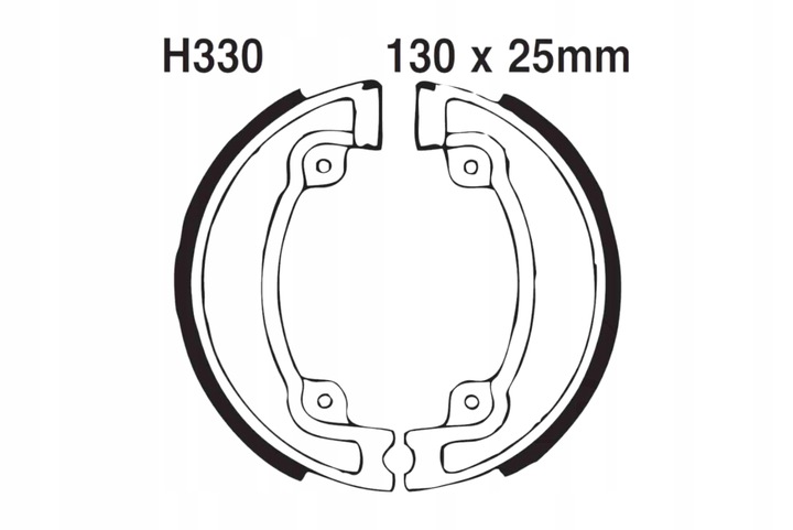 ZAPATAS DE TAMBOR DE FRENADO EBC H330 WG HONDA CG 125 