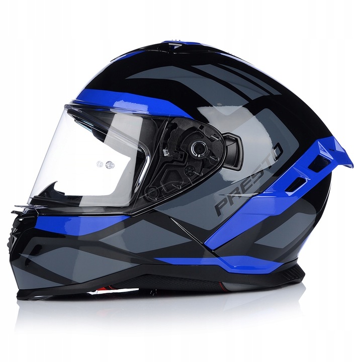 CASCO PARA MOTOCICLETA | VITO PRESTO BLUE | INTEGRALNY SISTEMA PINLOCK + TAPAOBJETIVO 