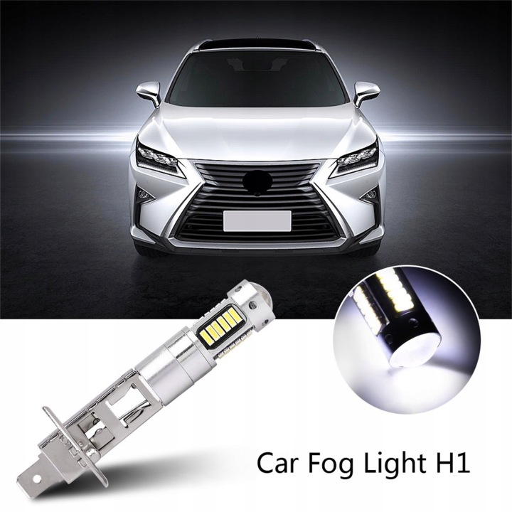 1 PAIRE 12V H1 4014 30SMD LED BIAA PHARE ANTIBROUILLARD VOITURES FJD JI