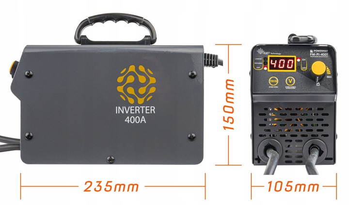 RECTIFICADOR AKUMULATOROWY INWERTOROWY CON ROZRUCHEM 400A 12/24 V DISPOSITIVO DE CARGA 40A 