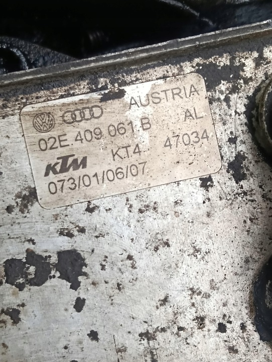 BOÎTE DE VITESSES AUTOMATIQUE VOLKSWAGEN PASSAT B6 2.0 TDI 07R KDA 02E301107