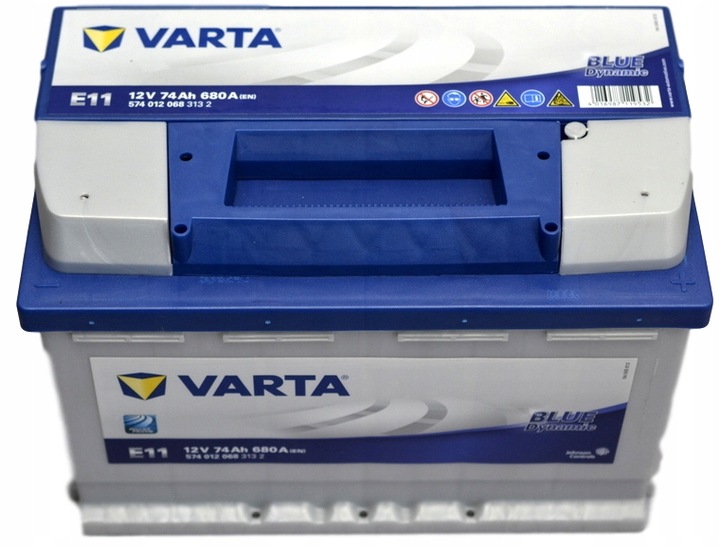 AKUMULIATORIUS VARTA BLUE DYNAMIC 74AH 680A E11 P+ NAJNOWSZY MODELIS ! nuotrauka 14