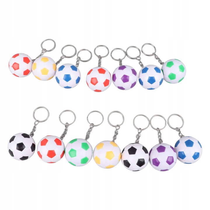 14PCS PVC PILKA NOZNA KLUCZOWE PIERSCIONKI AVEC BRAMKI PILKARSKIEJ 7H