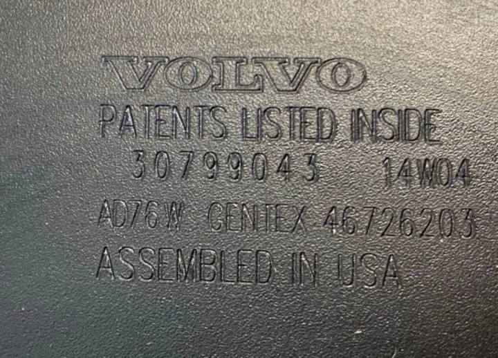 RÉTROVISEUR INTERNE VOLVO S60 II 30799043 2.0L DIESEL 2015
