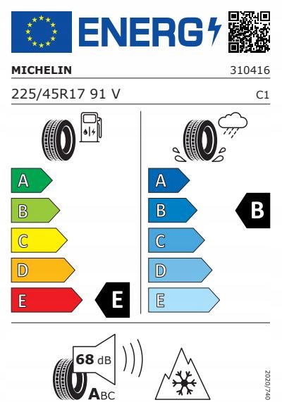 2 PIEZAS NEUMÁTICOS MICHELIN ALPIN 5 225/45R17 91V RUNFLAT 