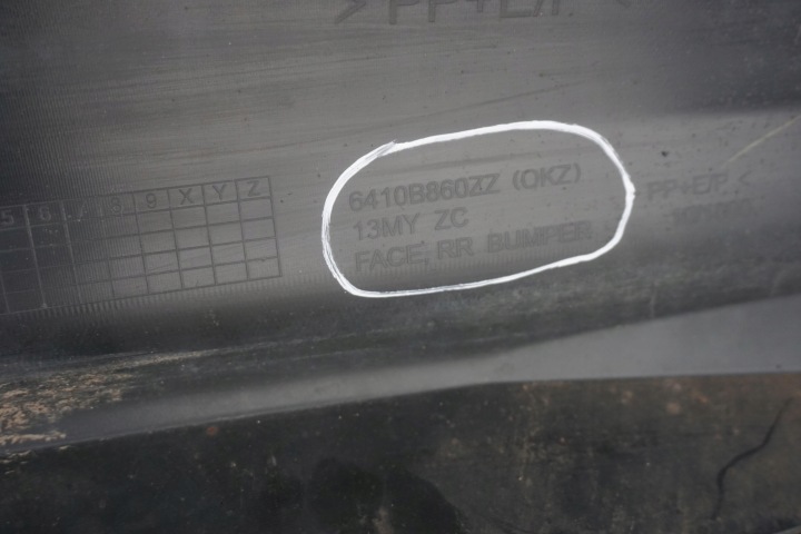 MITSUBISHI ASX III 2012R PARE-CHOCS ARRIÈRE 6410B860ZZ X42 CAPTEURS STATIONNEMENT