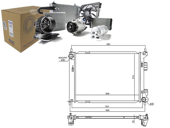 RADUADOR DEL MOTOR - SISTEMA DE REFRIGERACIÓN DEL MOTOR [NISS 