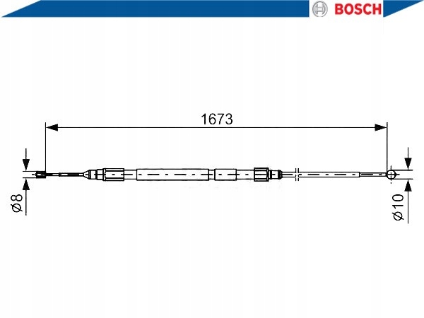 BOSCH 1987477948 CÂBLE FREINS MANUEL BMW 5 E60