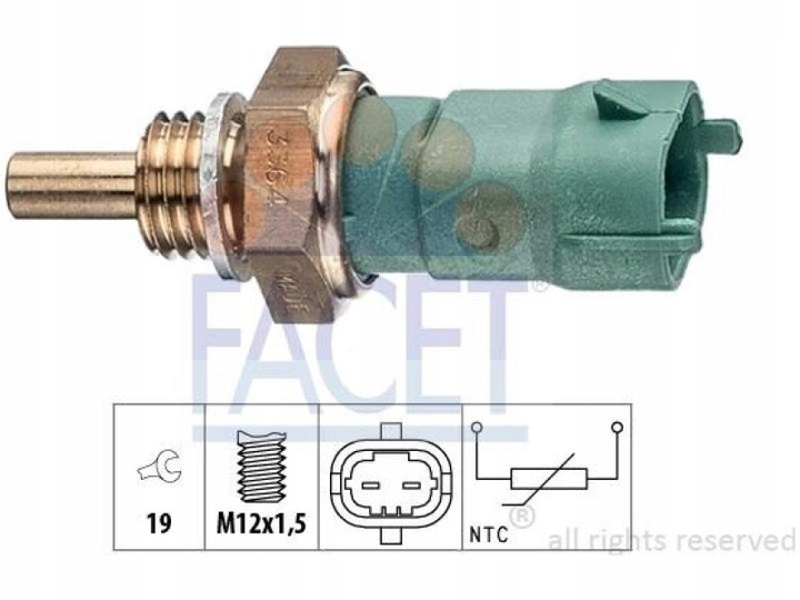 SENSOR TEMPERATURA COMBUSTIBLE VOLVO V60 I 2.0 2.4 C30 2.0 2.4 C70 II 2.0 2.4 