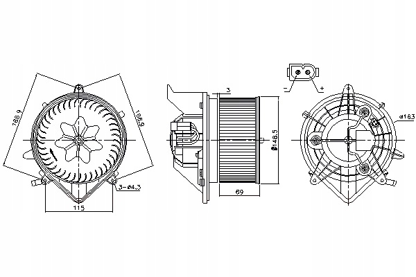 NISSENS VENTILADOR SOPLADORES MINI R56 R57 R58 R59 CLUBMAN R55 CLUBVAN 