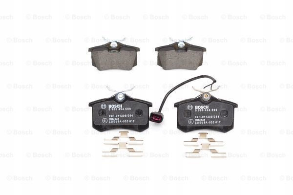 BOSCH PLAQUETTES FREIN VW ARRIÈRE SHARAN 00- AVEC AKCESORIAMI 0 986 494 599