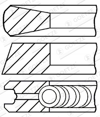 JUEGO PIERSCIENI TLOKOWYCH GOETZE ENGINE 08-114700-00 