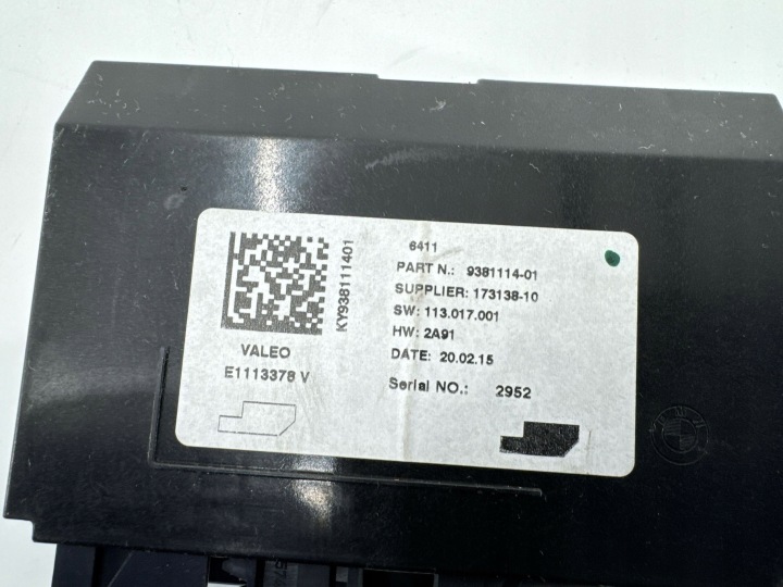 BMW 1 F20 F21 2015 AUTRE CONTRÔLEURS