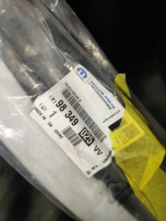 OPEL MOKKA B II MOULURE DÉCORATIVE TOITS CHROME GAUCHE NEUF ORIGINAL 98349025VV