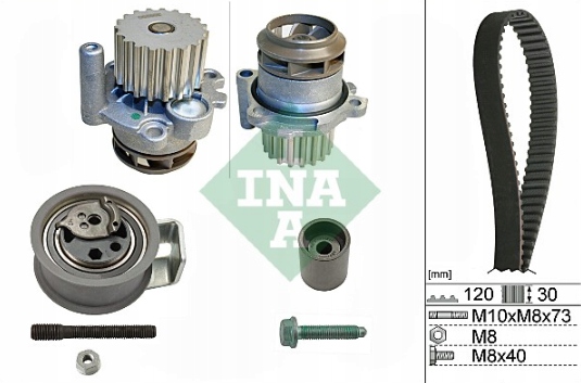 INA 530 0091 30 BOMBA DE REFRIGERACIÓN + JUEGO CORREA DISTRIBUCIÓN 