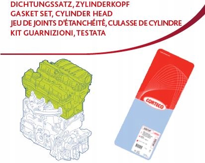 ZESTAWY DE FORROS CULATA DE CILINDROS CYLINDR CORTECO 418260P 