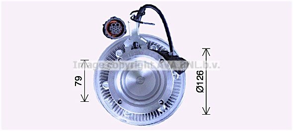 EMBRAYAGE VENTILATEUR RADIATEUR (ILOSC FILS 7) CONVIENT VERS VOLVO FM, FM12,