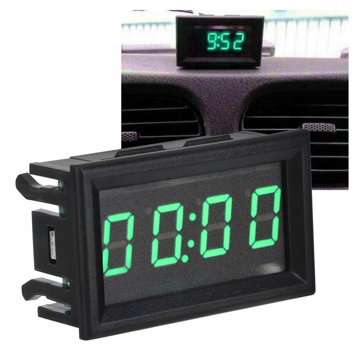 ELEKTRONICZNY DIGITAL RELOJ AUTO 