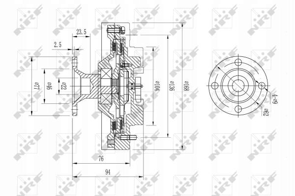 NRF 58061 RADIATEUR SYSTÈME REFROIDISSEMENT MOTEUR