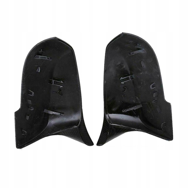 2 CV NOIR BRILLANT REVÊTEMENTS SUR RÉTROVISEURS EXTÉRIEURS VERS BMW F20 F21 F22 F30