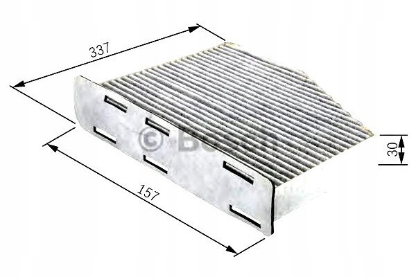 BOSCH 1 987 432 048 FILTRE VENTILATION ESPACES PASAZERSKIEJ