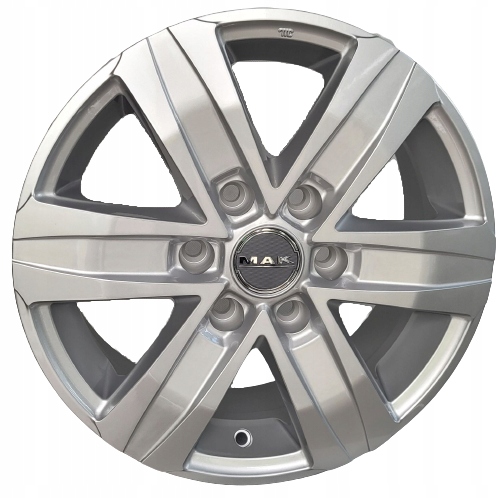 LLANTAS MAK 16 IVECO DAILY 6 5 4 6X125 ORIFICIO 74,1 MM PLATEADO MAK STONE 