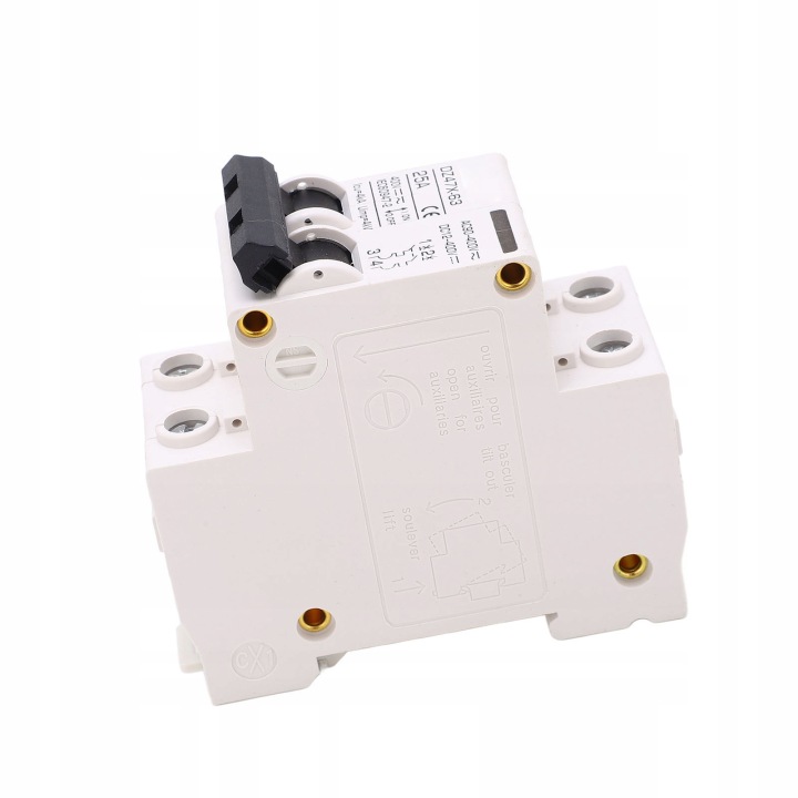 MINIATUROWY WYACZNIK NADPRADOWY AC DC 2P 25A 400V VERS MONTAGE SUR 14