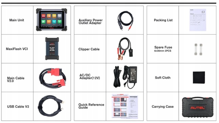 AUTEL MAXISYS MS ELITE II PRO FLASH PROGRAMMATION RP1210, ISO22900, J2534)