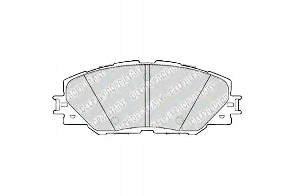 PLAQUETTES FREIN AVANT 2.0VVTI/2.2D-4D LP2003 DELPHI