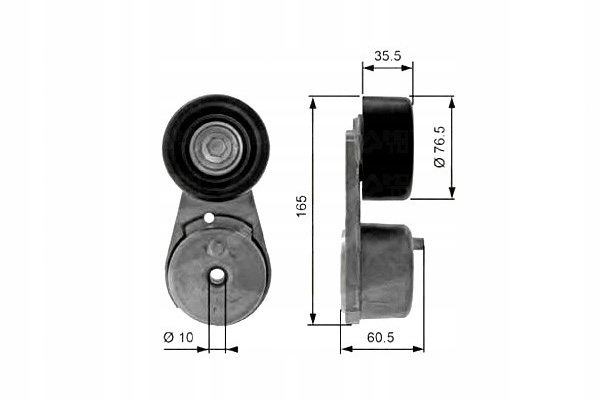 TENDEUR COURROIE POLYWEDGE CONVIENT VERS NISSAN MICRA III NAVARA NP30