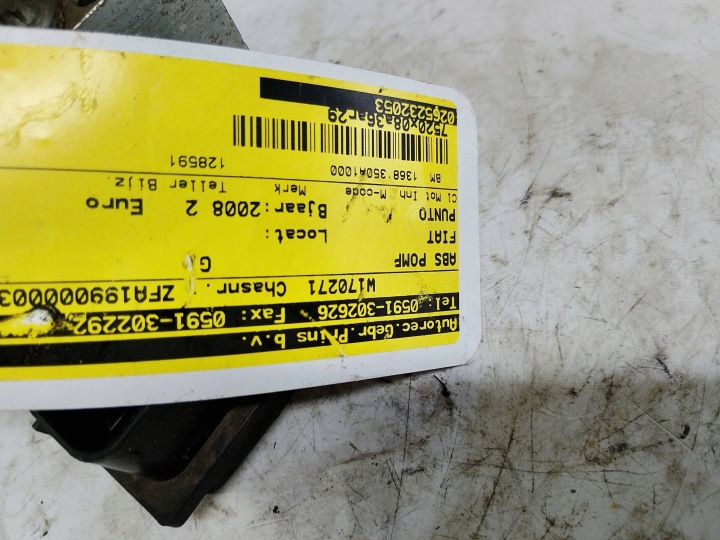 FIAT PUNTO POMPE DE FREIN ABS 51798104 EUROPE
