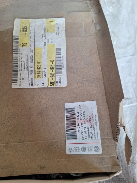 VW TIGUAN LIFT 5N0 PHARE ARRIÈRE ARRIÈRE DROITE INSERT 5N0945096N