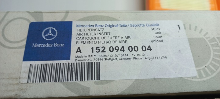 NEUF ORIGINAL FILTRE AIR MERCEDES SLK R172 OE A1520940004