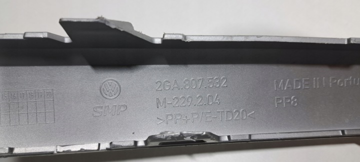 VW T ROC 2GA 18- SPOILER MOULURE PARE-CHOCS AVANT AVANT 2GA807532 (LE-C14)