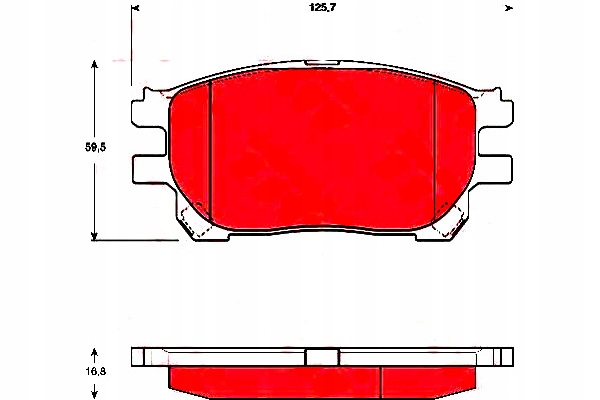 SABOTS DE FREIN DE FREIN TOYOTA AVANT PREVIA TRW photo 2 - milautoparts-fr.ukrlive.com