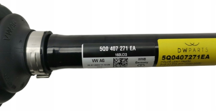 DEMI-ARBRE GAUCHE AVANT AUDI A3 8YA,8YF 5Q0407271EA NEUF ORIGINE