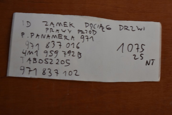 PARFAIT SERRURE DOCIAG PORTES DROIT AVANT PORSCHE PANAMERA 971 1