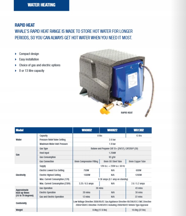 BOILER WHALE RAPID HEAT REMORQUES ANGLAIS UK COMME CARVER CHAUFFAGE EAU