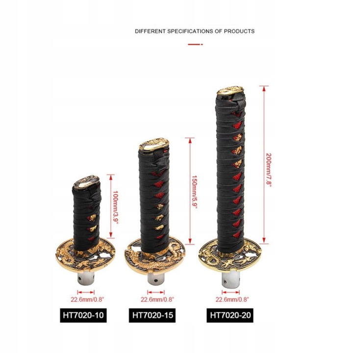 POMMEAU DE VITESSE LEVIER CHANGEMENTS VITESSE DANS 3 TUYAU DE DÉRIVATION 8MM/10MM/12MM UNIVERSELLE CHÂSSIS