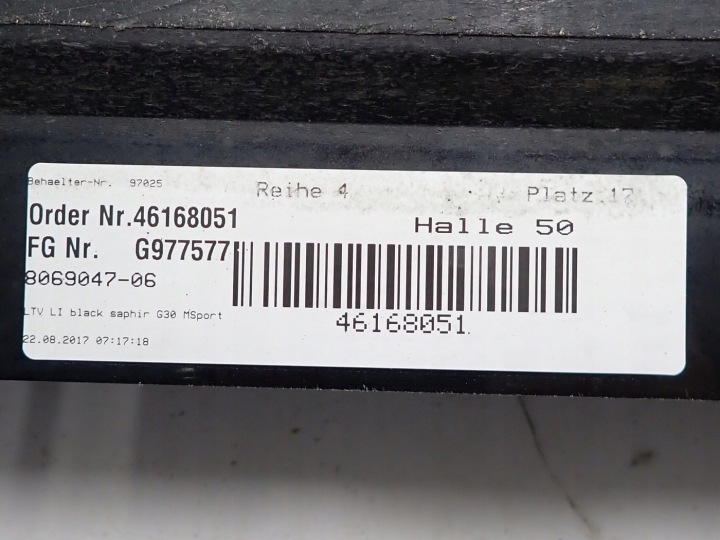 MOULURE PROTECTION SEUIL SEUIL GAUCHE BMW 5 G30 MODULE 17R