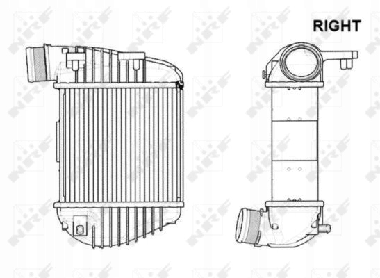 ÉCHANGEUR AIR-AIR NRF 4F0145806R 4F0145806T 702061 À