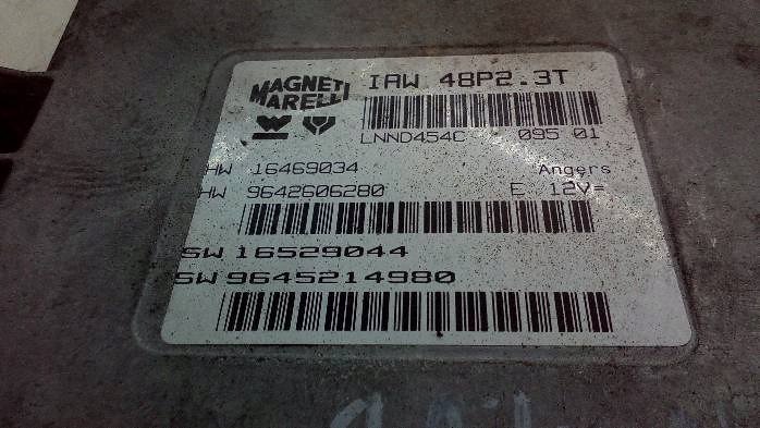ORDINATEUR MOTEUR PEUGEOT 206 CC 1,6 B 9642606280