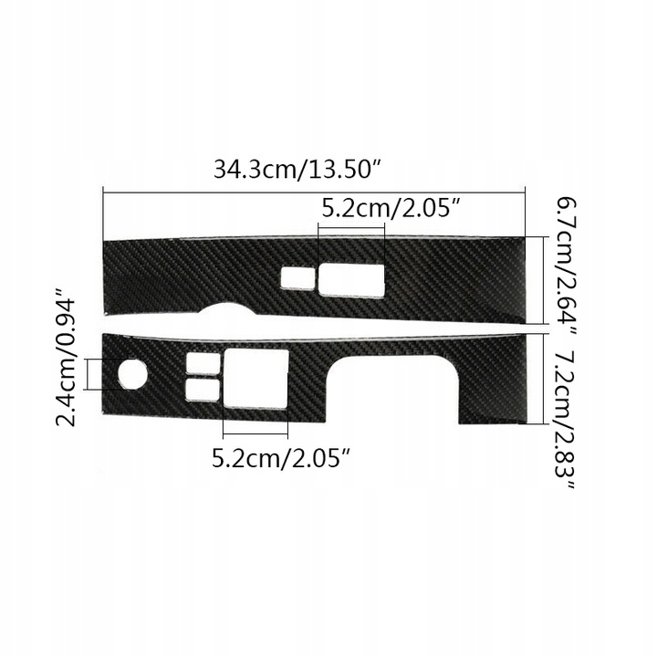 PROTECCIÓN CONMUTADOR VENTANAS PARA NISSAN 350Z 2006-2009 