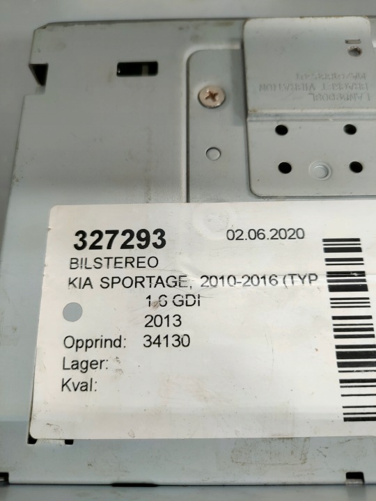 KIA SPORTAGE III 10- RADIO NAVIGATION 96560-3U510WK