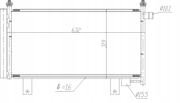 CONDENSADOR DE ACONDICIONADOR FIAT SEDICI - SUZUKI SX4 06- 