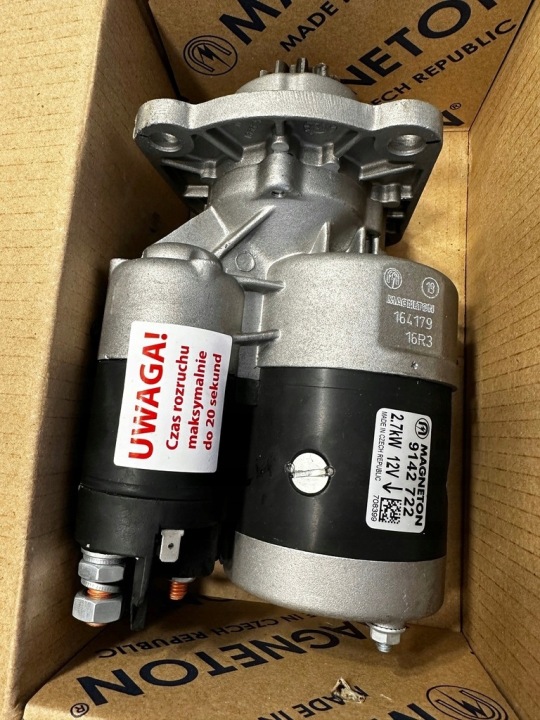 DÉMARREUR AVEC RÉDUCTEUR URSUS C-330 C-360 ZETOR, MAGNETON, TCHÈQUE ORIGINAL